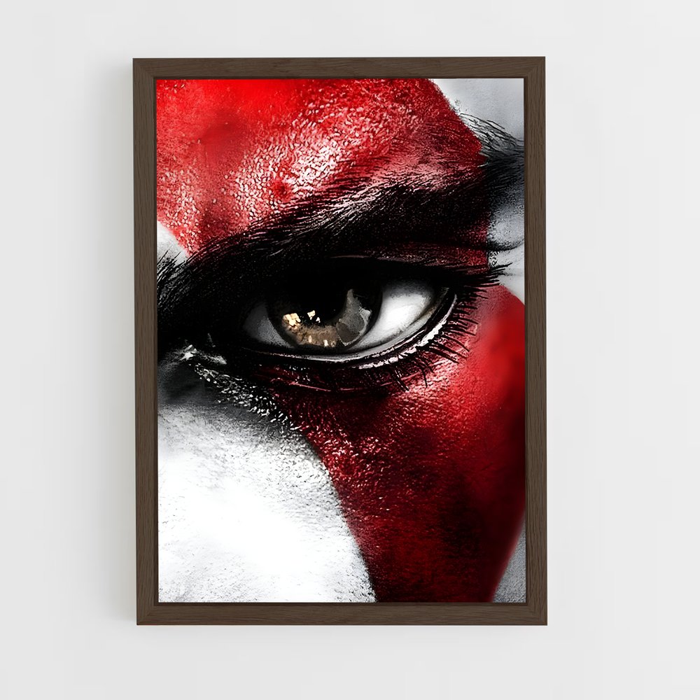 Poster Visage de la Guerre – affiche God of War (vue 5)